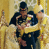 Cairo: HelloEgy.Brunei Sultan has celebrated the wedding of the youngest sons of the Sultan of Brunei, Hassanal Bolkiah, Prince Abdul Malik (31 years old) and his  bride Dayangku Raabi'atul  (22 years).The wedding ceremony in Astana Nour Al Iman Palace in Brunei's capital Bandar 