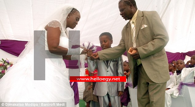 Child bridegroom: Eight-year-old boy marries 61-year-old woman after 'dead ancestors told him to tie the knot'
