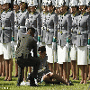 Passing out parade: Female cadet collapses during police promotion ceremony